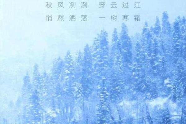 是中国农历的二十四节气之一霜降节气，预示着寒冬来临