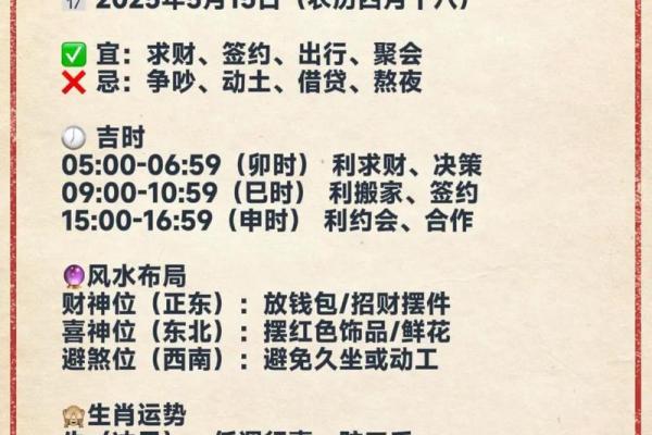黄道吉日大揭秘：今天做什么最吉利？