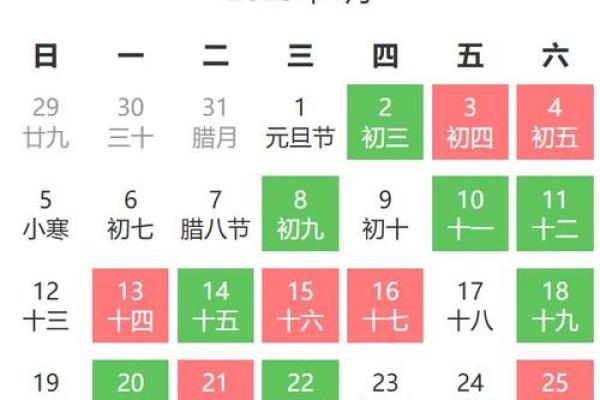 2016年1月黄道吉日揭晓：揭秘哪些日子能助你一臂之力？