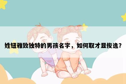 姓钮雅致独特的男孩名字，如何取才显俊逸？
