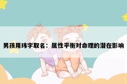 男孩用玮字取名：属性平衡对命理的潜在影响