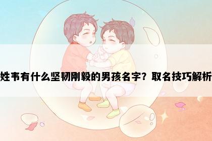 姓韦有什么坚韧刚毅的男孩名字？取名技巧解析