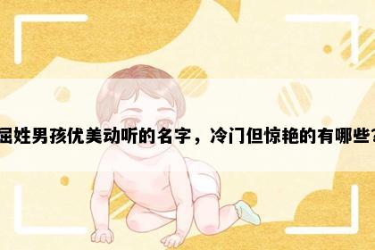 屈姓男孩优美动听的名字，冷门但惊艳的有哪些？
