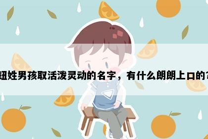 钮姓男孩取活泼灵动的名字，有什么朗朗上口的？