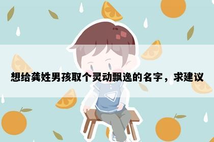 想给龚姓男孩取个灵动飘逸的名字，求建议