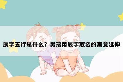 辰字五行属什么？男孩用辰字取名的寓意延伸