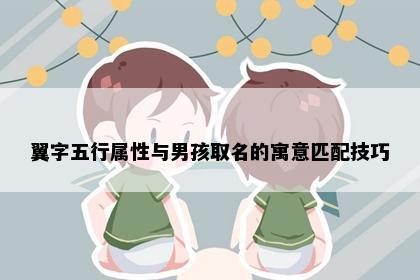 翼字五行属性与男孩取名的寓意匹配技巧
