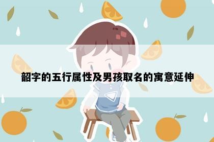 韶字的五行属性及男孩取名的寓意延伸