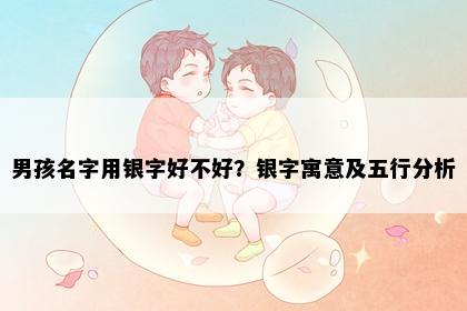 男孩名字用银字好不好？银字寓意及五行分析