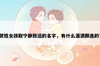 贺姓女孩取宁静致远的名字，有什么潇洒飘逸的？
