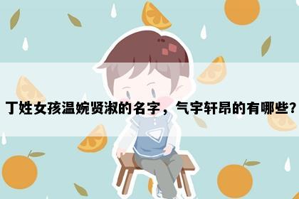 丁姓女孩温婉贤淑的名字，气宇轩昂的有哪些？