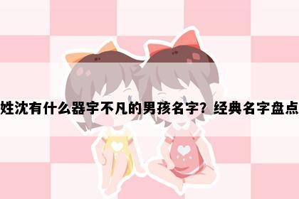 姓沈有什么器宇不凡的男孩名字？经典名字盘点