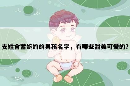 支姓含蓄婉约的男孩名字，有哪些甜美可爱的？