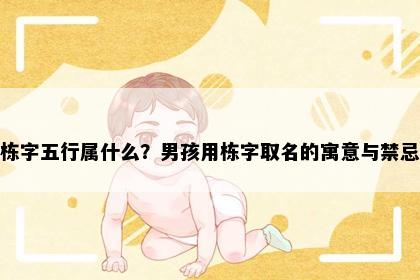 栋字五行属什么？男孩用栋字取名的寓意与禁忌