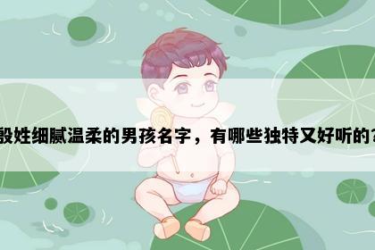 殷姓细腻温柔的男孩名字，有哪些独特又好听的？