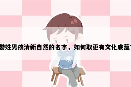 娄姓男孩清新自然的名字，如何取更有文化底蕴？