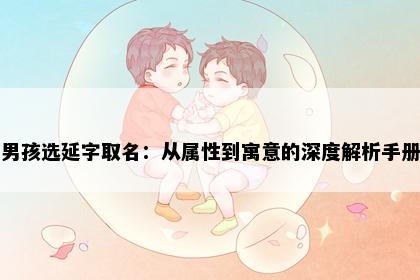 男孩选延字取名：从属性到寓意的深度解析手册